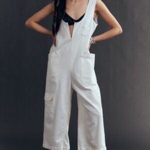 Anthropologie / Pilcro Utility Zip Up Wide Jumpsuit / NWOT / SIZE M
